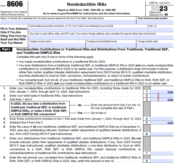Vanguard Backdoor Roth Ira Form 8606 Example.pdf Reporting Backdoor Roth IRA Taxes - Wealth Capitalist
